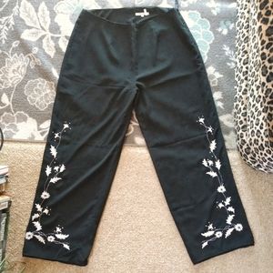 Embroidered Trouser Pants